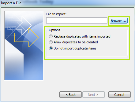 • Browse the exported contact.csv file