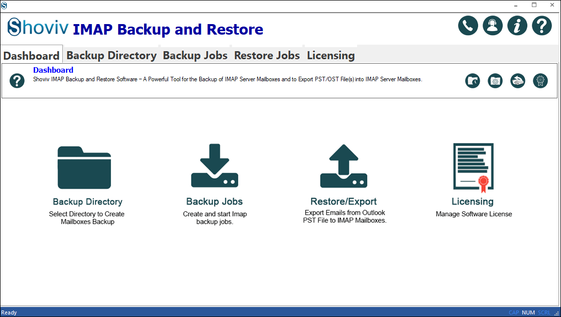 Click on the Backup Directory tab