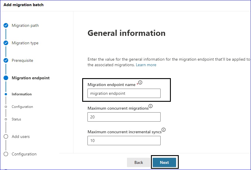 Configure your migration endpoints