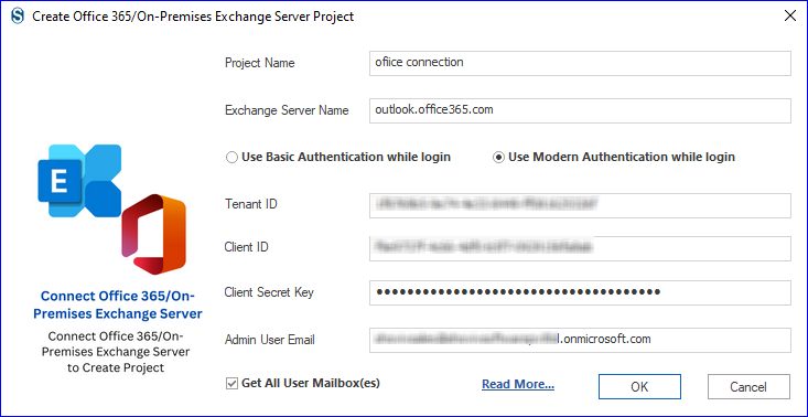 click on the Target Office 365 option