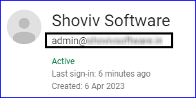 Check each Gmail user's email address