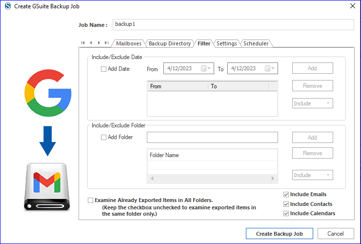 data filter option comes