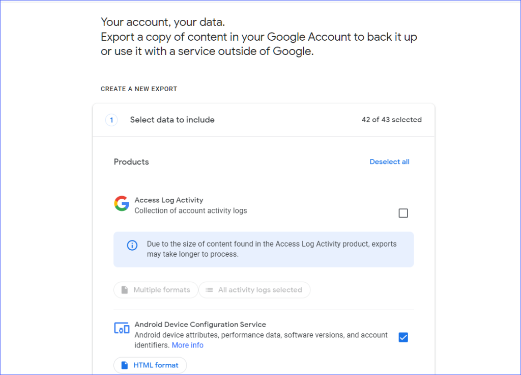 Select the required data 