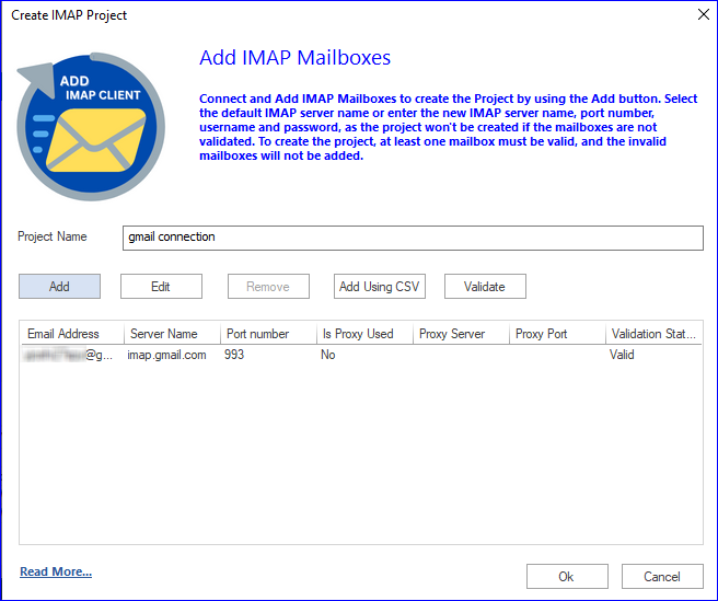 Import IMAP emails into Gmail