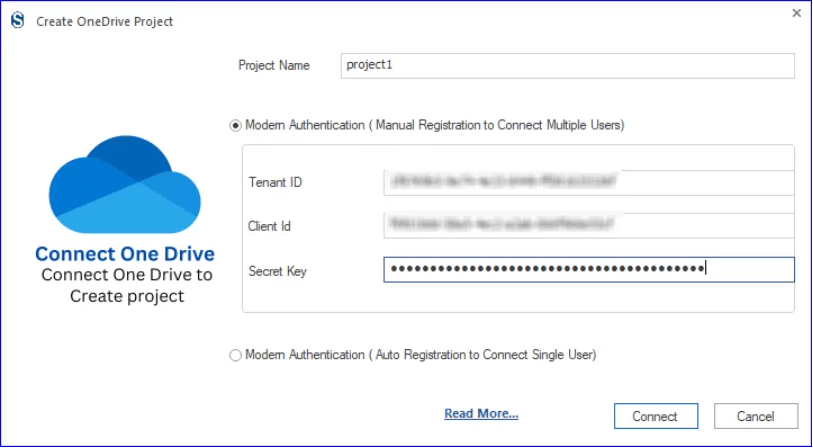Connect to OneDrive