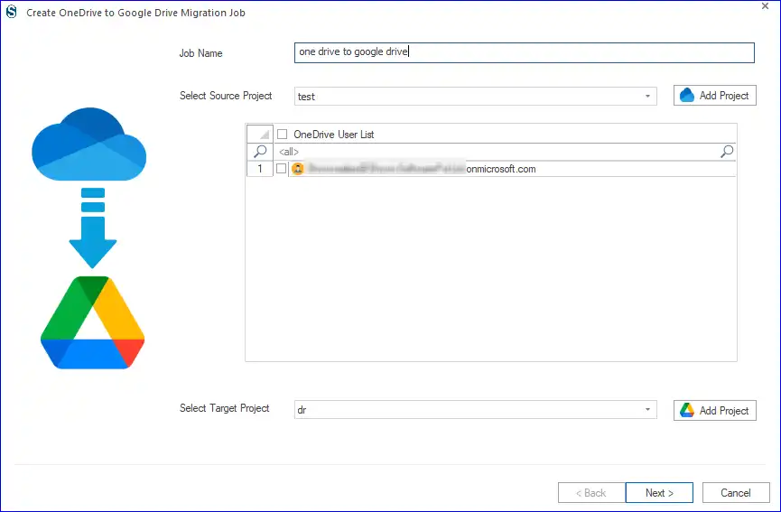 OneDrive Migration jobs 