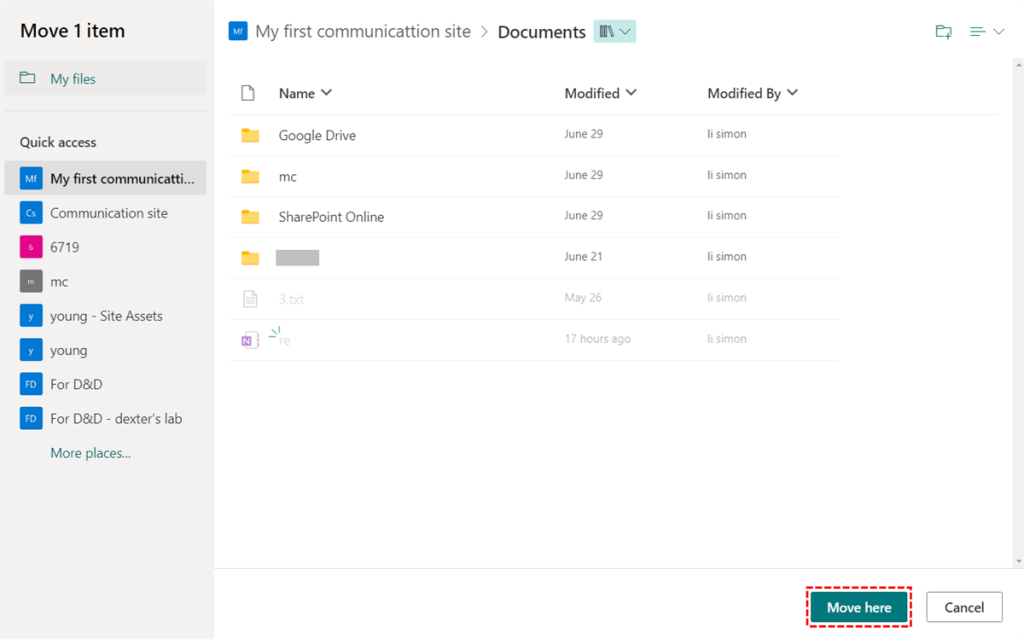 Migrate SharePoint Using Move To