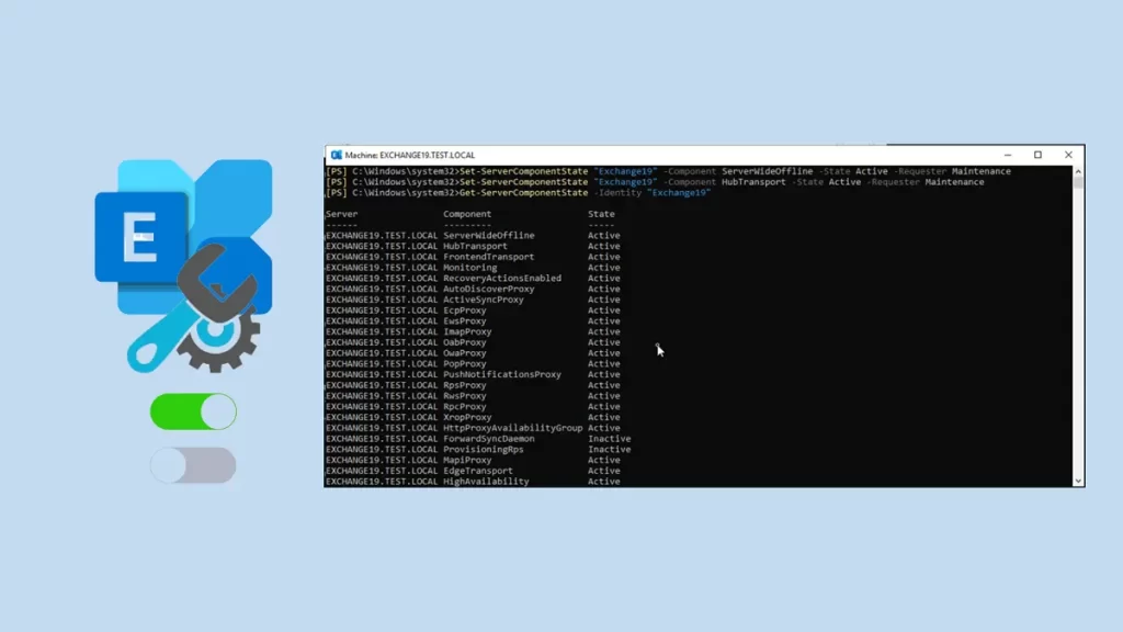Exchange Server maintenance mode