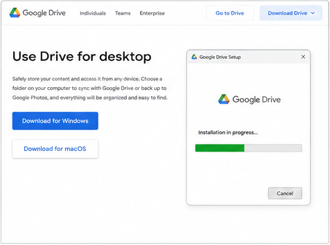 Download Google Drive for Desktop