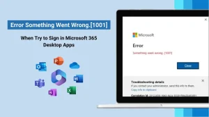 Something Went Wrong Error Code 1001