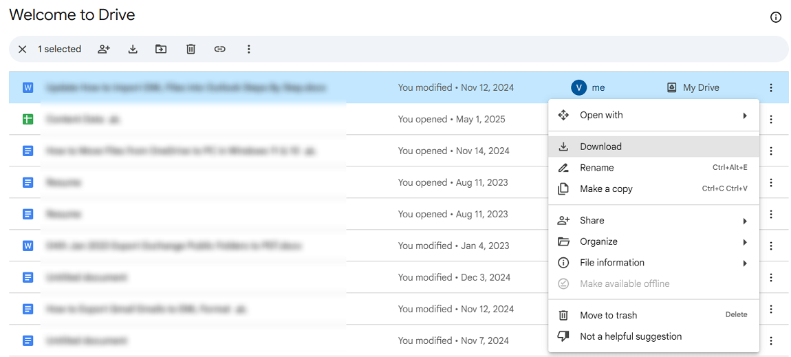 How to transfer google drive files to SharePoint