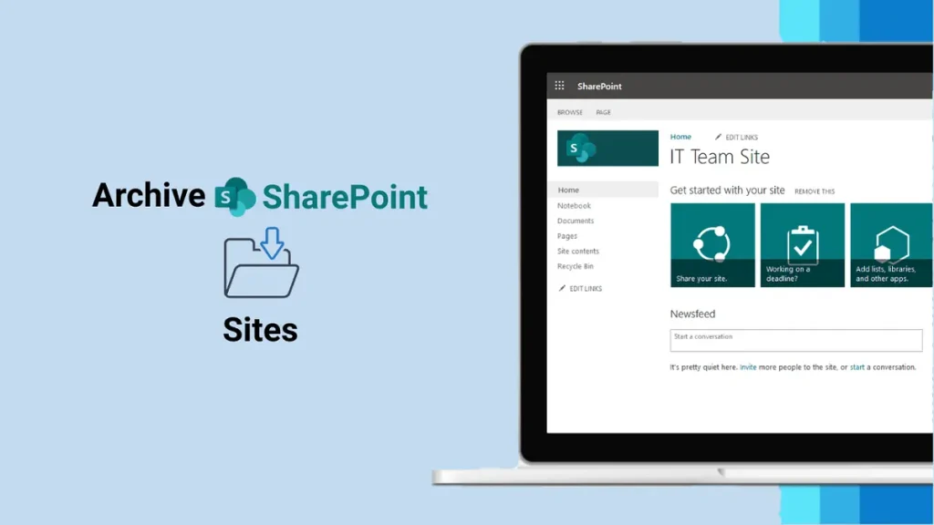 How to Archive SharePoint Sites Locally-min