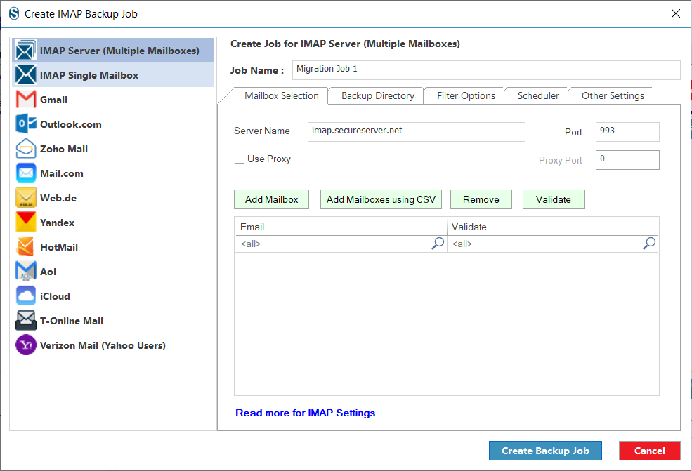 backup godaddy emails tool 2