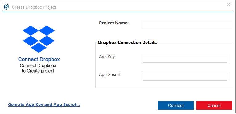 Create a project for Dropbox