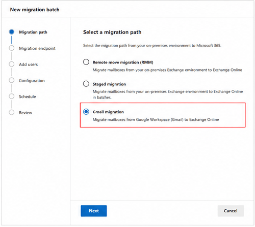 Gmail Migration