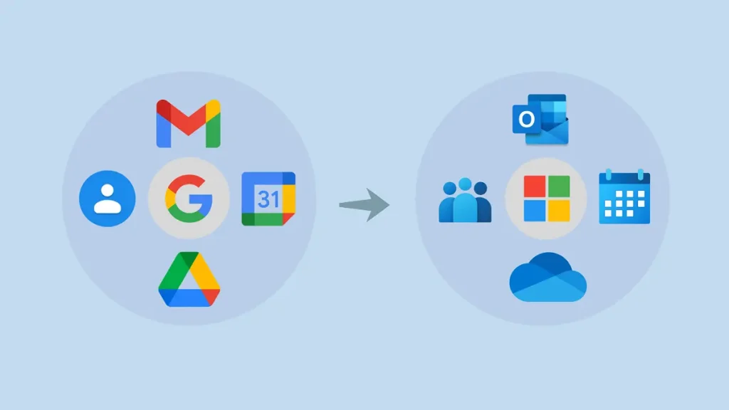 migrate from Google Workspace to Microsoft 365 banner featured image