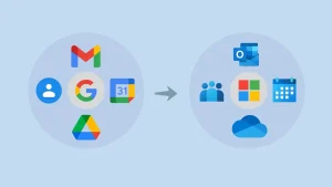 migrate from Google Workspace to Microsoft 365 banner featured image