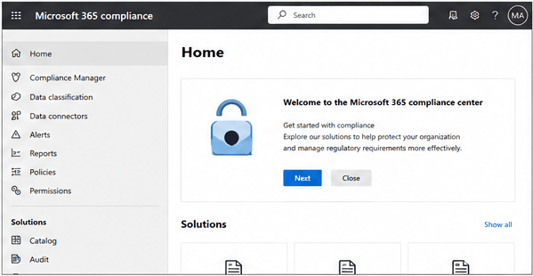 Microsoft 365 Compliance Centre
