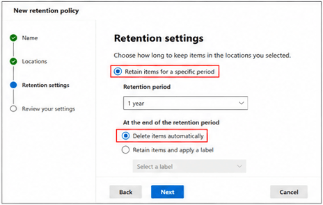 Retention period