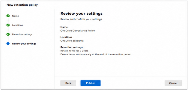Review and Publish