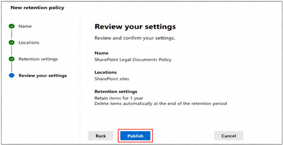 Review and Publish