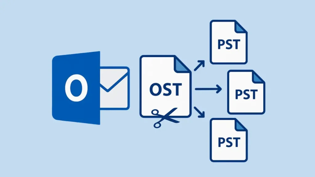 How to Split OST files into Smaller parts