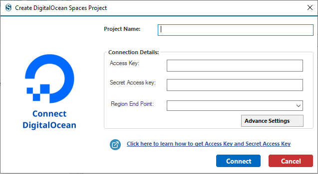 Connect DigitalOcean as a source project
