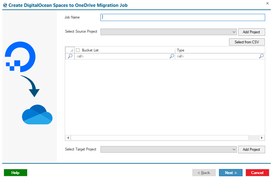 create migration job