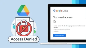 Google Drive Access denied for document banner