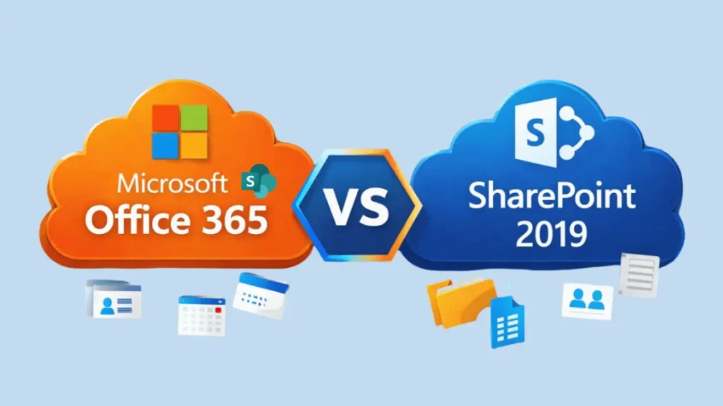Microsoft Office 365 vs SharePoint 2019 Server banner