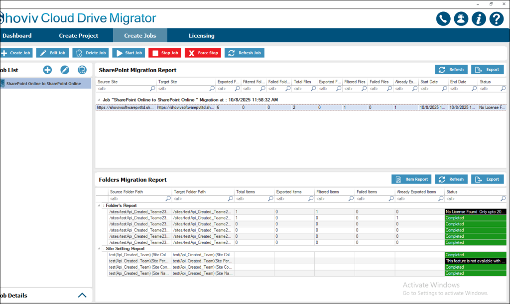 Run The Migration Job