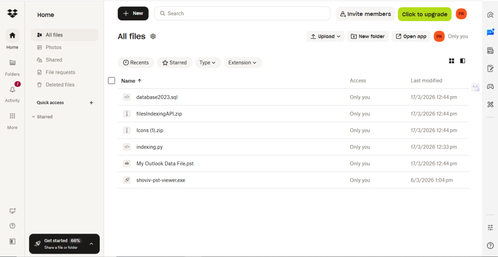 Confirm Upload files