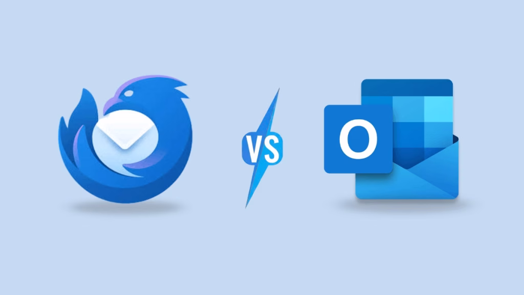 Thunderbird vs Outlook Blog banner by Shoviv