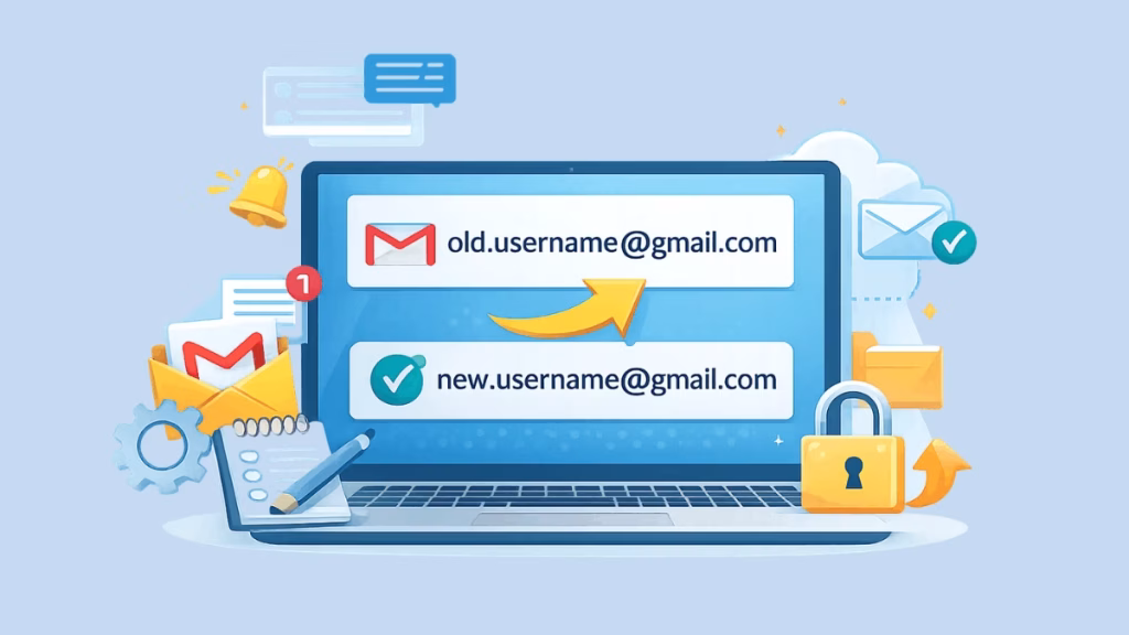 change Gmail username