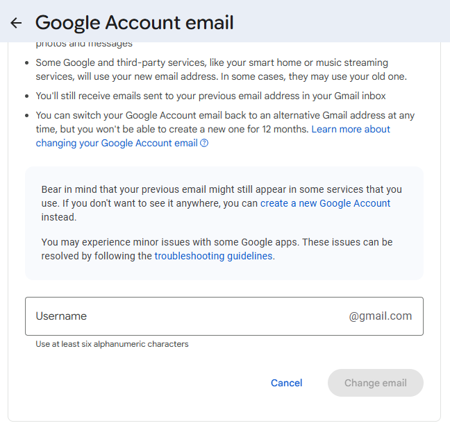 Check username availability