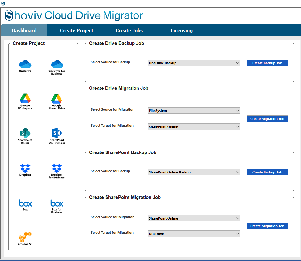 Create File share to SharePoint Online Migration Job