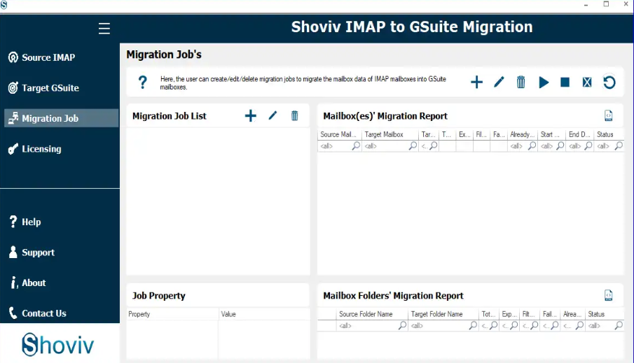 create migraiton job