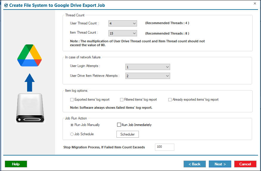 Multi tread option