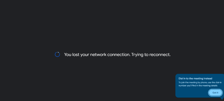 Internet connection error for Google Workspace Migration failure