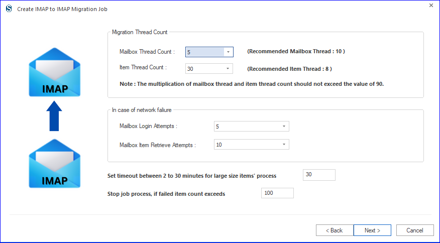 Migration Threads for avoiding throttling