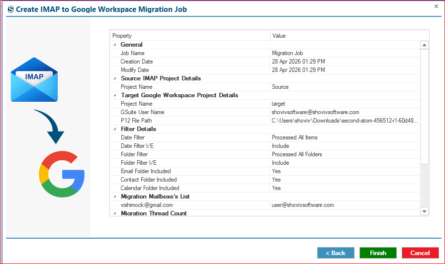 Migration finish