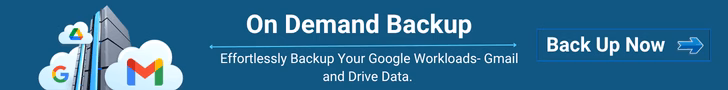 CTA backup Google Workspace