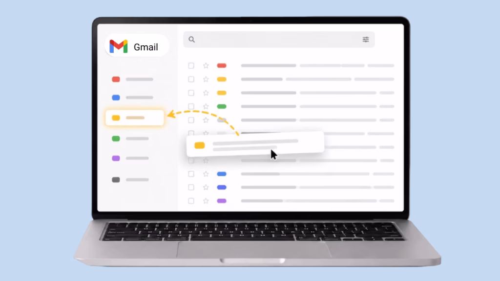 How to move emails to folder in gmail