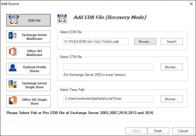 Recover deleted Exchange mailbox