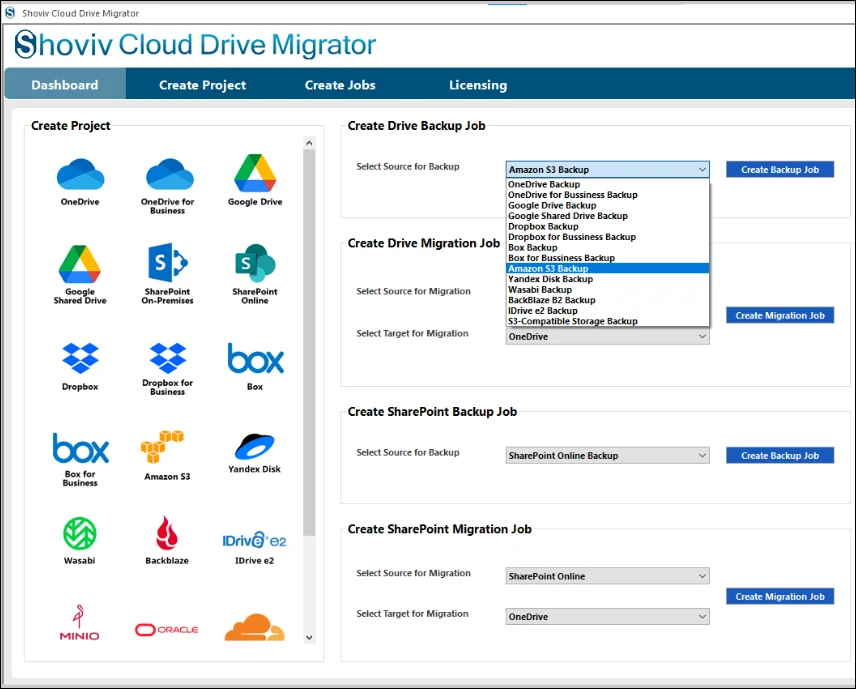 amazon S3 backup