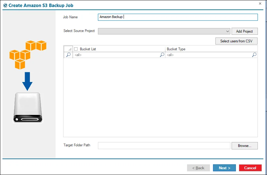 amazon S3 backup