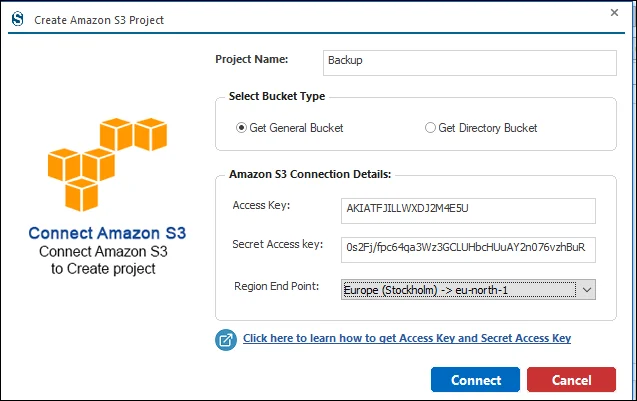 amazon S3 backup