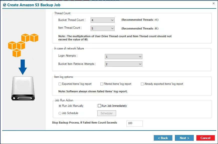 amazon S3 backup