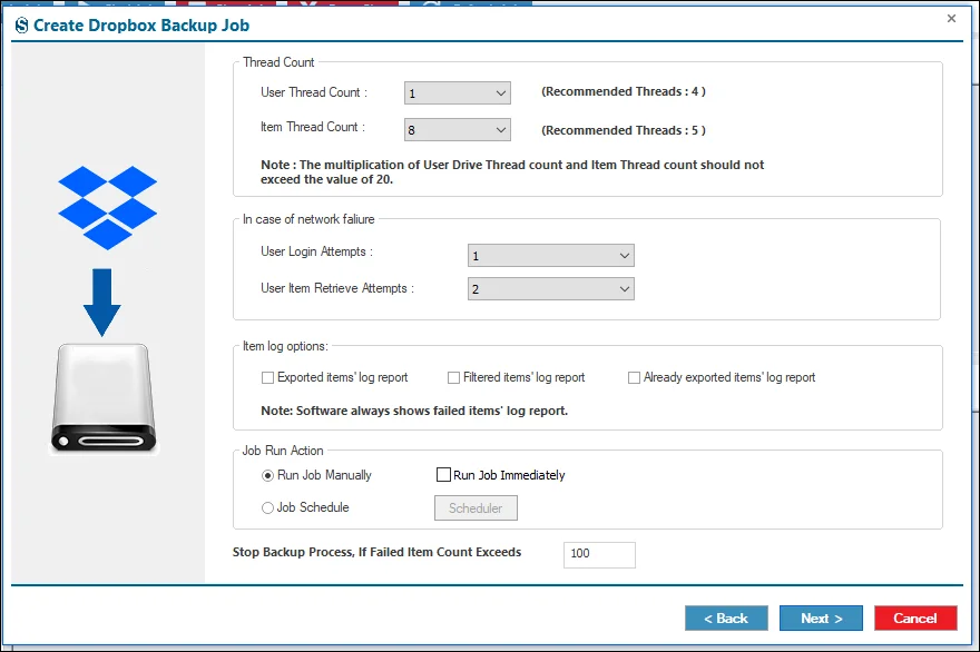 Dropbox backup