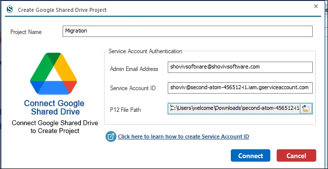 google shared drive backup
